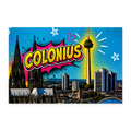Colonius Köln Poster | 60×40 cm - white