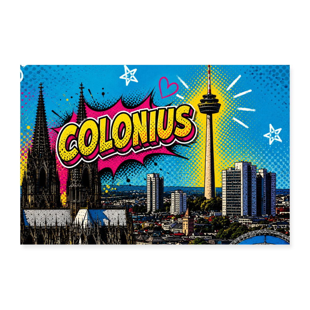 Colonius Köln Poster | 60×40 cm - white
