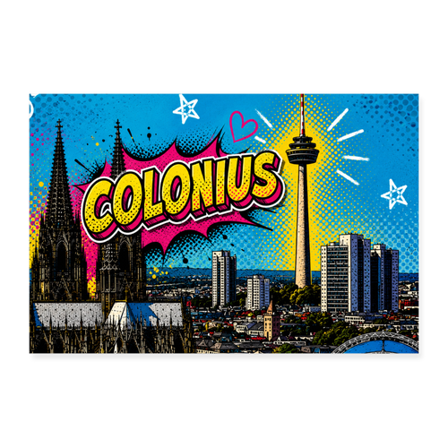 Colonius Köln Poster | 60×40 cm - white
