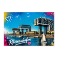 Rheinauhafen Köln Poster | 60×40 cm - white
