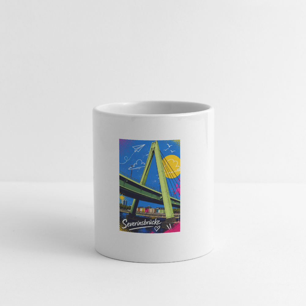 Severinsbrücke Köln Tasse - Weiß